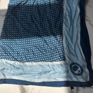 Large Connecticut college silk scarf